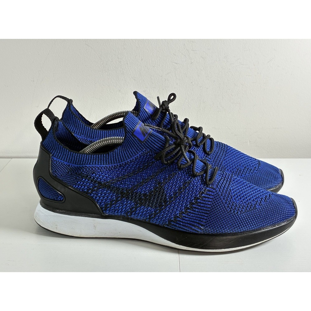 Nike Air Zoom Mariah Flyknit Racer Men's Size 12 Running Shoes Blue Black